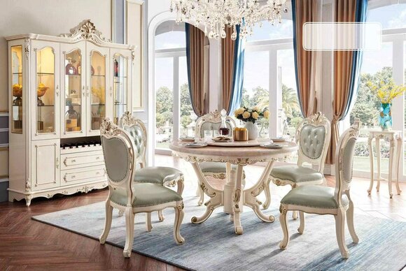 Serenity Circle Dining Table - Kelebek.in