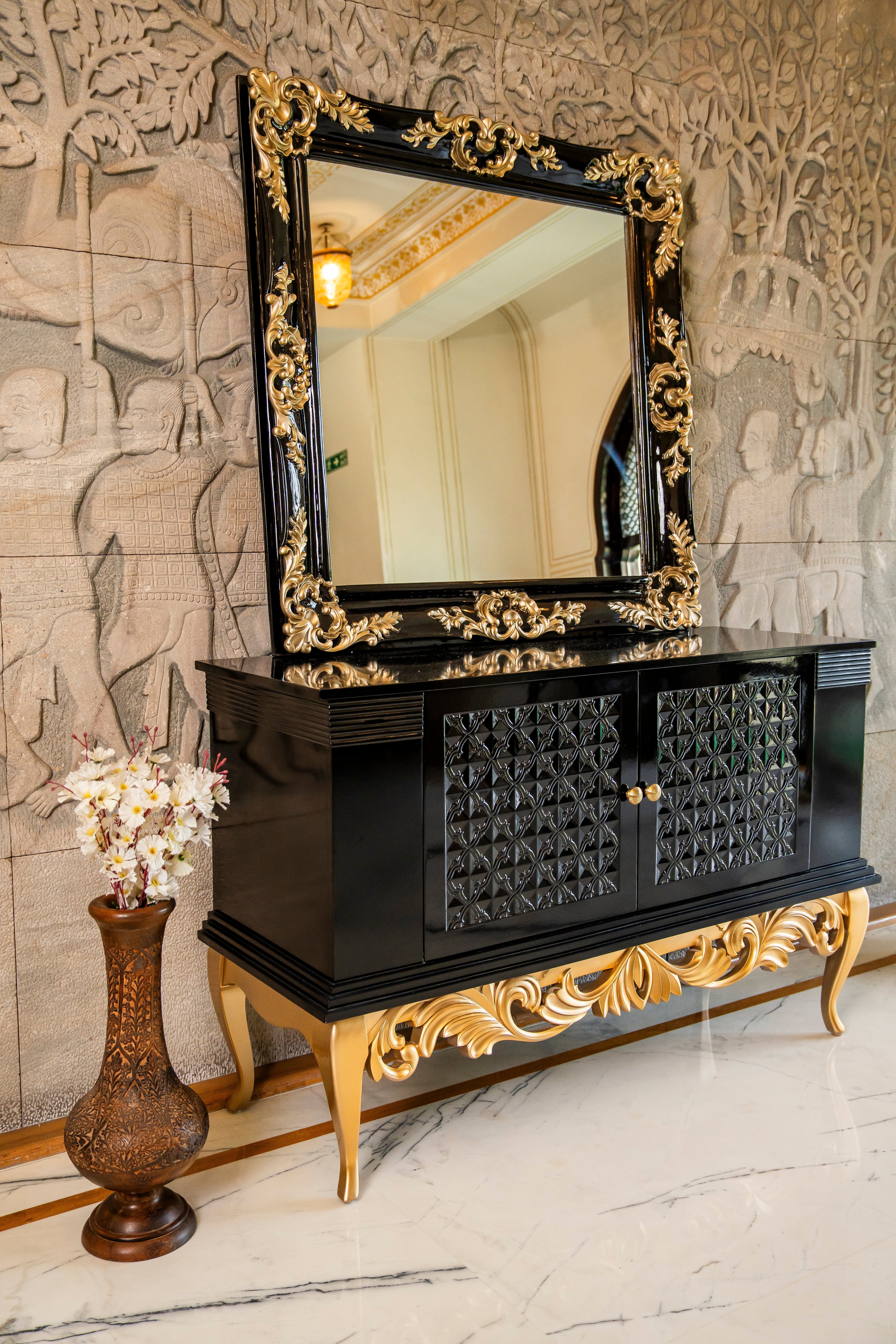 Golden Gaze Mirror - Kelebek.in