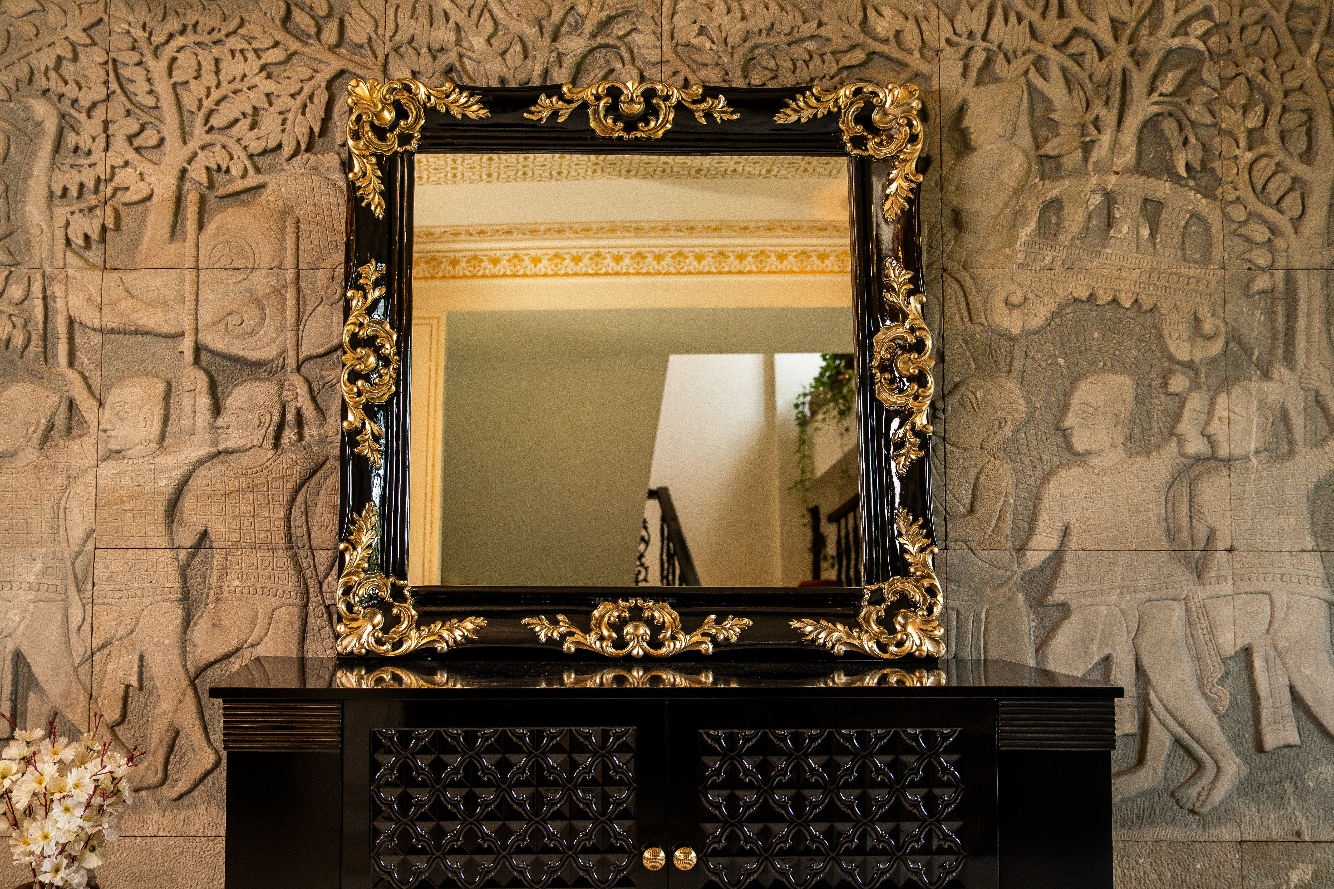 Golden Gaze Mirror - Kelebek.in