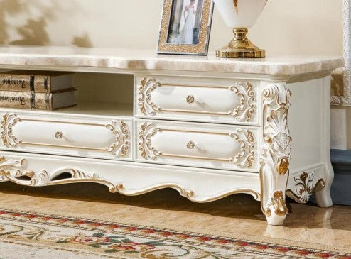 Chiseled Charm TV Console - Kelebek.in