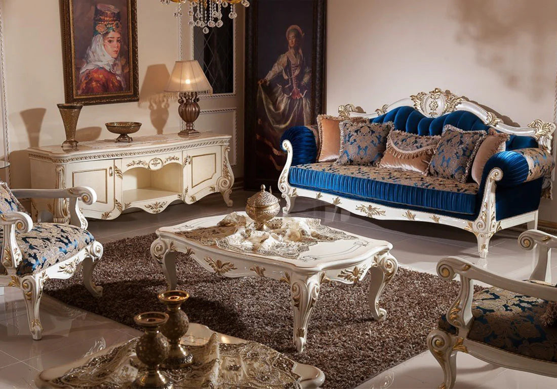 Louis XVI Fabric Sofa - Kelebek.in