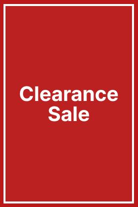 Clearance Sale